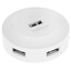 USB-разветвитель Ugreen CR106 [USB 2.0 Type-A х 4, кабель - 100 см, корпус белый]