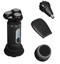 Электробритва Polaris PMR 0724RC Ultimate shave 5D PRO base [черный, роторная, бритье: влажное/сухое, головок - 3, питание - от аккумулятора]