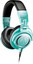 Проводные наушники Audio-Technica ATH-M50X  бирюзовый 2014 [охватывающие, проводной, кабель - 3 м, 15 Гц - 28000 Гц, 38Ω]
