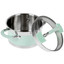 Кастрюля Lara Mint LR02-540 1.7 л 16 см зеленый [зеленый, корпус - нержавеющая сталь, индукция, внутреннее покрытие - без покрытия]