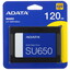 120 ГБ 2.5" SATA накопитель ADATA SU650 [ASU650SS-120GT-R] [SATA, чтение - 520 Мбайт/сек, запись - 320 Мбайт/сек, 3D NAND, TBW - 70 ТБ]