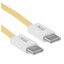 Кабель TFN USB Type-C - USB Type-C желтый 1.2 м [форма - круглая, оплетка - нейлоновая, 3 А, 60 Вт, 1 шт]