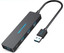 USB-разветвитель Vention CHKBB [USB 3.2 Gen 1 Type-A х 4, кабель - 15 см, корпус черный]