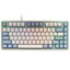 Клавиатура  проводная + беспроводная Varmilo VXT81 Eucalyptus [механическая, Cherry MX Brown, клавиш - 81, Bluetooth, USB Type-A, радиоканал, цвет зеленый]