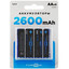 Аккумулятор Finepower AA 2600 мА*ч [AA, Ni-Mh, 1.2 В, 0.52 А, циклов перезарядки - 500, в блистере - 4 шт]