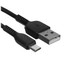 Кабель Hoco micro USB-B - USB Type-A черный [USB 2.0, форма - круглая, оплетка - TPE, 2.4 А, 1 шт]