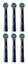 Набор сменных насадок для зубной щетки ORAL-B EB50BRX-6 PRO CrossAction [6 шт]
