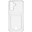 Накладка  Aceline Pocket для Samsung Galaxy A57 прозрачный [ТПУ, карман для карт]