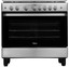 Газовая плита Midea FSC-900DX серый [конфорок - 5 шт, духовка - 127 л, электроподжиг, гриль, чугунные решетки, 90 см x 90 см x 65 см]
