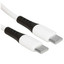 Кабель Hoco USB Type-C - USB Type-C белый [USB 2.0, форма - круглая, оплетка - силиконовая, 3 А, 60 Вт, 1 шт]