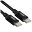 Кабель Hoco USB Type-C - USB Type-C черный [USB 2.0, форма - круглая, оплетка - нейлоновая, 3 А, 60 Вт, металлический корпус разъемов, 1 шт]