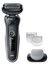 Электробритва Braun 51-W1600s [черный/серый, сеточная, бритье: влажное/сухое, головок - 2, триммер, питание - от аккумулятора]