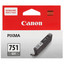 Картридж Canon CLI-751 серый [принтер, оригинальный, 1 шт]
