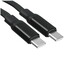 Кабель ACEFAST USB Type-C - USB Type-C черный 0.8 м [форма - плоская, оплетка - TPE, 3 А, 60 Вт, металлический корпус разъемов, 1 шт]