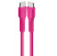 Кабель TTEC USB Type-C - USB Type-C розовый [USB 2.0, форма - круглая, оплетка - ПВХ, 60 Вт, 1 шт]