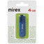 Память USB Flash 4 ГБ Mirex CANDY BLUE [13600-FMUCBU04] [USB 2.0/USB Type-A, до 22 Мбайт/сек, монолит с колпачком, пластик]