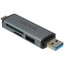 Кард-ридер DEXP GL3224 [USB 2.0 Type-C, USB 3.2 Gen1 Type-A, SD, MMC, серый]
