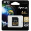 Карта памяти Apacer SDXC 64 ГБ [AP64GSDXC10V9-R] [UHS Class 3, Video Class 90, запись - 260 Мбайт/сек, чтение - 290 Мбайт/сек]