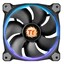 Вентилятор Thermaltake Riing 12 LED RGB Fan [CL-F042-PL12SW-A] черный [120 x 120 мм, 4 pin, 800 об/мин - 1500 об/мин, 18.5 дБ - 26.4 дБ, в комплекте - 1]