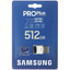 Карта памяти Samsung PRO Plus microSDXC 512 ГБ [MB-MD512KB/WW] [A2, UHS Class 3, Video Class 30, запись - 120 Мбайт/сек, чтение - 160 Мбайт/сек]