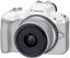 Беззеркальный фотоаппарат Canon EOS R50 Kit 18-45 RF белый [с объективом, кроп, 24.2 Мп, фото: 6000x4000 пикс, до 15 кадр./сек, видео 4K, дисплей поворотный, Bluetooth, GPS, Wi-Fi]