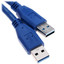 Кабель DEXP USB Type-A - USB Type-A синий [USB 3.2 Gen 1, форма - круглая, 1 шт]