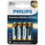 Батарейка Philips LR6M4W/51 AA (LR6/ER14505/FR6/R6P) [щелочная (LR), 1.5 В, 4 шт]