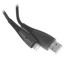 Кабель KEYRON Lightning 8-pin - USB Type-A черный [USB 2.0, форма - круглая, оплетка - нейлоновая, 2.4 А, металлический корпус разъемов, 1 шт]