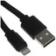 Кабель FinePower Lightning 8-pin - USB Type-A черный [USB 2.0, форма - плоская, оплетка - ПВХ, 2 А, 10 Вт, 1 шт]