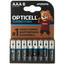Батарейка Opticell Turbo Max AAA (LR03/FR03) [щелочная (LR), 1.5 В, 8 шт]