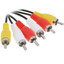 Кабель   Aceline 3RCA - 3RCA черный [Male - Male, 1 м]