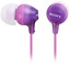 Проводные наушники Sony MDR-EX15LPV  фиолетовый 2014 [внутриканальные, проводной, кабель - 1.2 м, 8 Гц - 22000 Гц, 16Ω]
