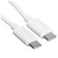 Кабель Hoco USB Type-C - USB Type-C белый 1 м [форма - круглая, оплетка - ПВХ, 3 А, 60 Вт, 1 шт]