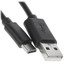 Кабель FinePower USB Type-C - USB Type-A черный [USB 2.0, форма - круглая, оплетка - ПВХ, 1 А, 5 Вт, 1 шт]