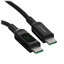 Кабель ACEFAST USB Type-C - USB Type-C черный [форма - круглая, оплетка - нейлоновая, 5 А, 100 Вт, металлический корпус разъемов, 1 шт]