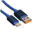 Кабель Baseus USB Type-C - USB Type-A синий [USB 2.0, форма - круглая, оплетка - нейлоновая, 5 А, 100 Вт, металлический корпус разъемов, 1 шт]