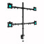 Крепление для мониторов ONKRON D421E [13" - 32", до 8 кг, VESA - 100 x 100, 75 x 75, черный]