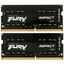 Оперативная память SODIMM Kingston FURY Impact [KF432S20IBK2/16] 16 ГБ [DDR4, 8 ГБx2 шт, 3200 МГц, PC25600, тайминги: 20-22-22]
