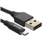 Кабель AXXA micro USB-B - USB Type-A черный 2 м [форма - круглая, оплетка - нейлоновая, 2 А, 10.5 Вт, металлический корпус разъемов, 1 шт]