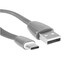 Кабель GAL USB Type-C - USB Type-A серый 1.2 м [форма - плоская, оплетка - TPE, 3 А, 15 Вт, 1 шт]