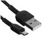 Кабель Hoco micro USB-B - USB Type-A черный [USB 2.0, форма - круглая, 2.4 А, 12 Вт, 1 шт]