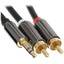 Кабель   DEXP jack 3.5 мм - 2RCA черный [Male - Male, 5 м]