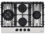 Газовая варочная поверхность DeLonghi GABRIELLA 6GW IM [конфорок - 4 шт, решетки - чугун, панель - нержавеющая сталь, электроподжиг, газ-контроль, серебристый]