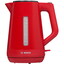 Электрочайник BOSCH TWK 1M124 красный [1.7 л, 2400 Вт, скрытый нагревательный элемент, фильтр, материал корпуса - пластик]