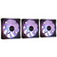 Комплект реверсных вентиляторов Montech RX120 PRO [RX120 PRO 3 in 1 Pack (B)] черный [120 x 120 мм, 4 pin, 600 об/мин - 1600 об/мин,  - 27.8 дБ, в комплекте - 3]