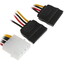 Переходник для блока питания FinePower Molex->2xSATA [Molex - SATA Power (15 pin) x2, 200 мм]