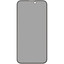Защитное стекло DF для экрана Apple iPhone 15 Pro Max [2.5D, антишпион, олеофобное покрытие, 0.33 мм, цвет рамки - черный, в комплекте: 1 шт]