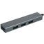 USB-разветвитель KEYRON Castor [USB 3.2 Gen 1 Type-A х 4, кабель - 19.2 см, корпус серебристый]
