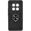 Накладка  BoraSCO Anti-Shok Case для HONOR X9c черный [металл, ПК, ТПУ, кольцо, подставка, противоударный]