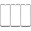 Защитное стекло Aceline для экрана Samsung Galaxy A02/ A02s/ A03/ A03s/ A03 Core/ A04/ A04s/ A12/ M12 [2.5D, олеофобное покрытие, цвет рамки - черный, в комплекте: 3 шт]